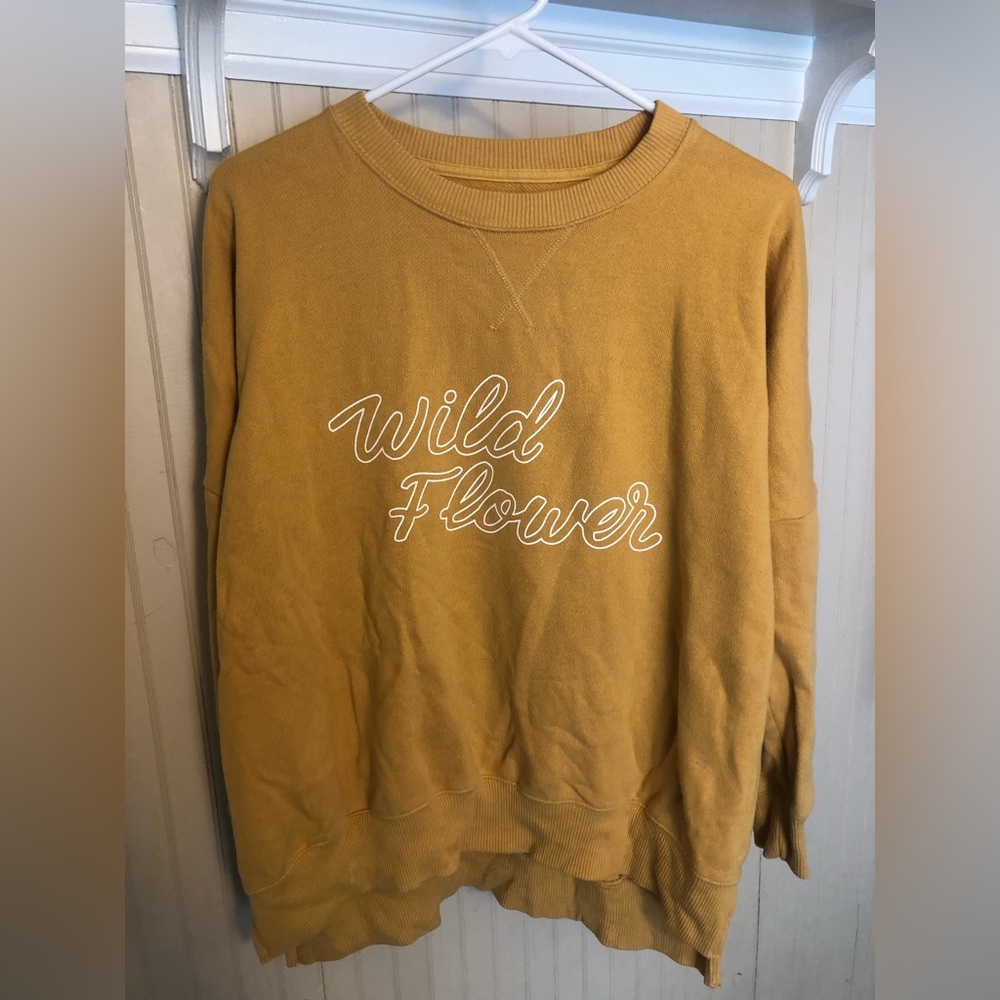 Mustard yellow Aerie sweatshirt